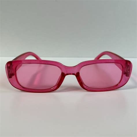 Accessories Y2k 200s Vintage Style Cute Pink Square Sunglasses Poshmark