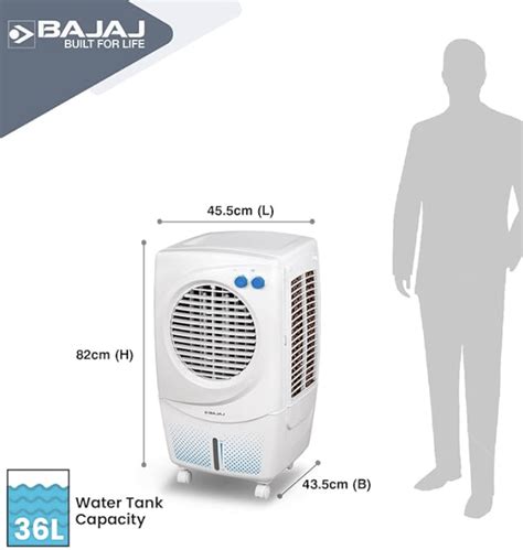 Bajaj Px 97 Torque New 36l Personal Air Cooler For Home With Duramarine Pump 2 Yr Warranty