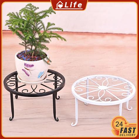 European Type Flowerpot Rack Floor Single Pot Plant Iron Flowerpot Rack