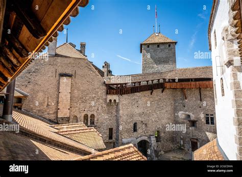 Chillon castle interior hi-res stock photography and images - Alamy