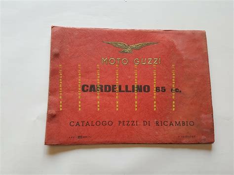 Moto Guzzi Cardellino Catalogo Ricambi Originale Spare Parts