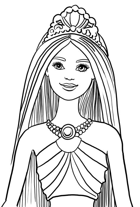 Dibujo De Barbie Dreamtopia Pp De Barbie Para Colorear