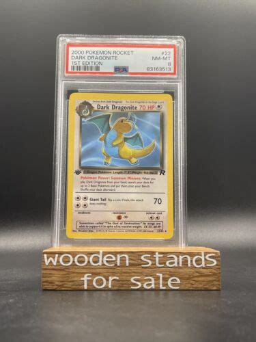 Pok Mon Dark Dragonite St Edition Psa Nm Mt Team Rocket Rare