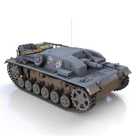 Stug Iii Ausf B Stug Abt D Model Ds Lwo Obj Fbx