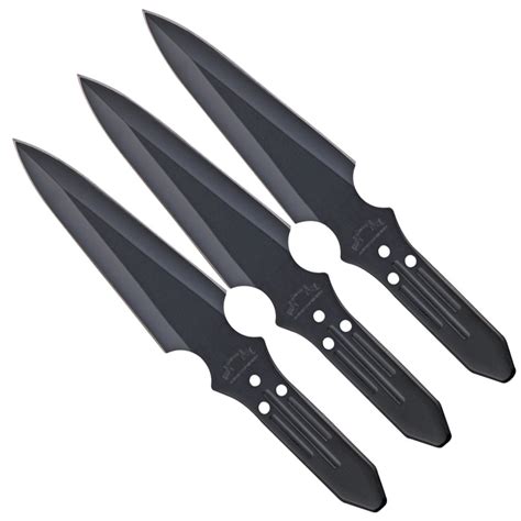 United Cutlery Black Classic Triple Throwing Knife Set | Golden Plaza