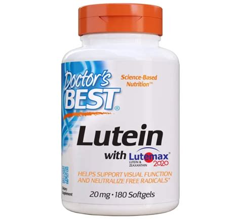 Doctor S Best Lutein With Lutemax 2020 20 Mg 180 Softgels Lazada PH