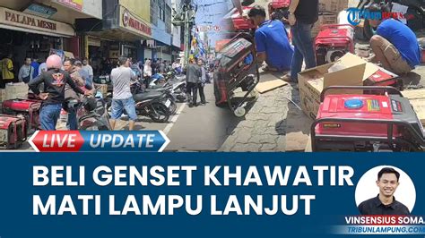 Penjual Genset Di Bandar Lampung Ramai Dibanjiri Pembeli Buntut Listrik