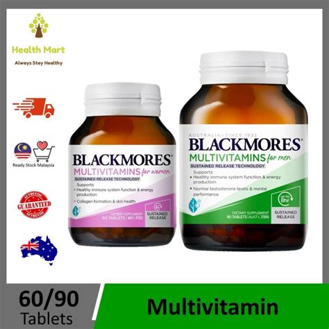 Blackmores Multivitamin For Women 60 Tablets Men 90 Tablets Lazada
