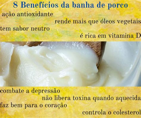 Benef Cios Da Banha De Porco Vitamina D Antioxidante Alimenta O