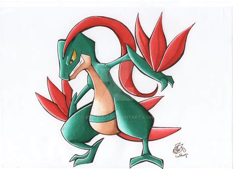 Shiny Grovyle By Maryuu7 On Deviantart