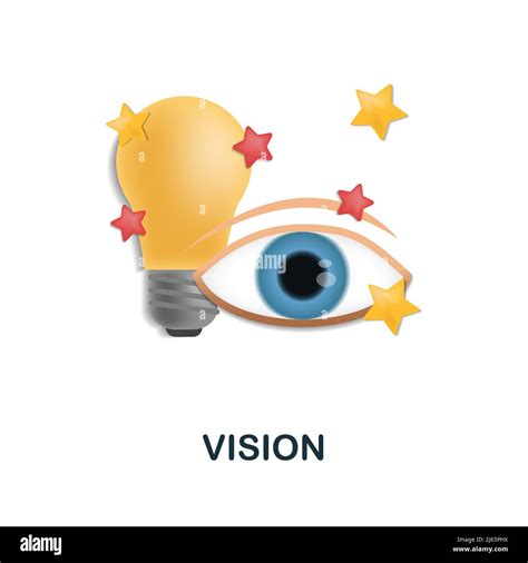 Vision Icon 3d Illustration From Startup Collection Creative Vision