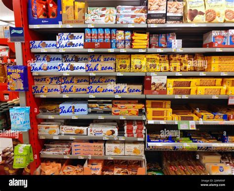 Vienna Austria August 8 2022 Austrian Sweets Section In Spar