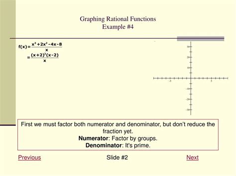 Ppt Graphing Rational Functions Example 4 Powerpoint Presentation