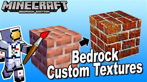 How To Make Custom Minecraft Bedrock Texture Packs Youtube