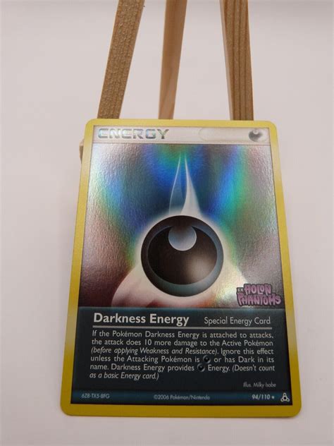 Pokemon Reverse Foil Card Darkness Energy Ex Holon Phantoms