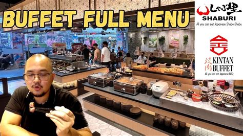 Full Menu Shaburi Kintan Buffet All You Can Eat Japanese Shabu