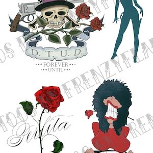 Slash Temporary Tattoos For Cosplayers Etsy