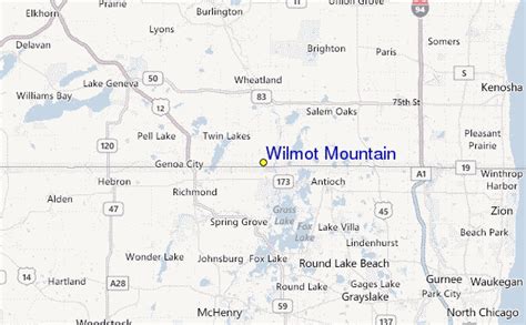 Wilmot Mountain Ski Resort Guide, Location Map & Wilmot Mountain ski ...