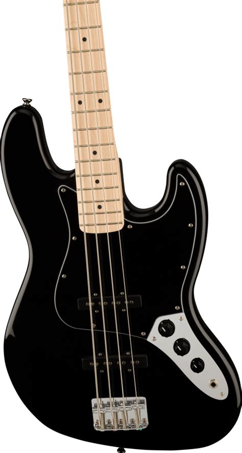 Squier Affinity Series Jazz Bass Black With Maple Fingerboard Total Music Source