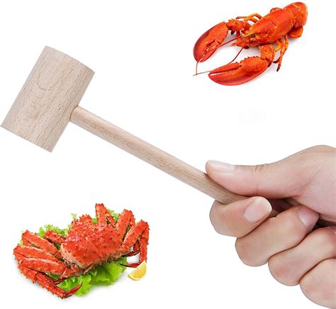 Chocolate Gavel Seafood Tools Wooden Hammers Pounding Toy Crab Lobster