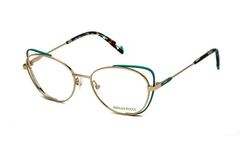 Emilio Pucci EP5141 Eyeglasses Pale Gold 889214097576 Designer Eyewear