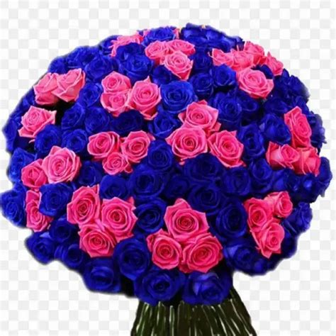 Blue and pink rose bouquet New York Florist: Flordel LLC | Local Flower ...