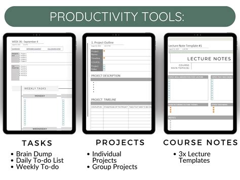 STUDENT Onenote Planner for School Student Onenote Template - Etsy