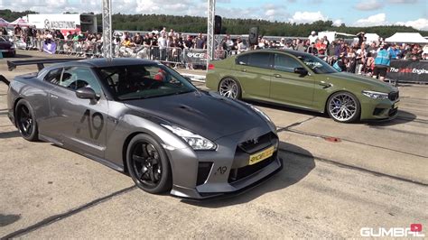 Tuned R Nissan Gt R Drags Modded Bmw M Then Also Toys With A Feisty