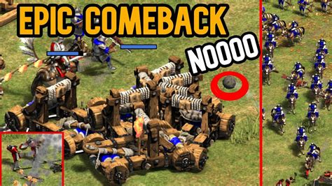 EPICO COMEBACK DE UN SOLO CAÑON AGE OF EMPIRES 2 YouTube