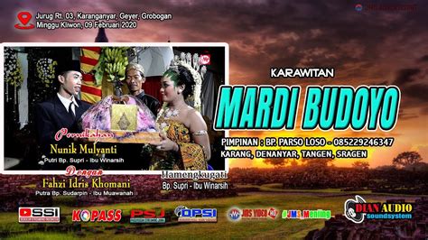 LIVE Karawitan MARDI BUDOYO DIAN Audio JMS VISION HD Jurug 09