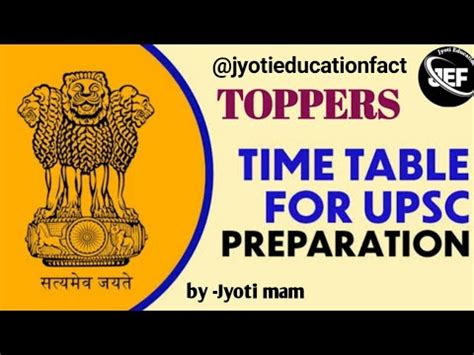 UPSC IAS 2024 Daily Time Table For IAS 2024 Examination IAS Time