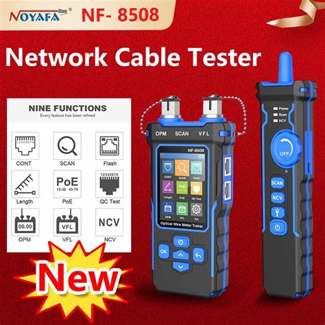 Noyafa Nf Network Cable Tester Optical Power Meter Ethernet Tester