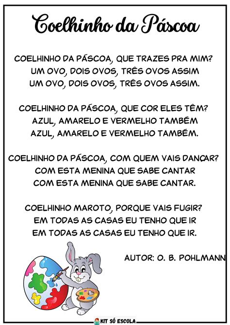 Música Coelhinho da Páscoa SÓ ESCOLA