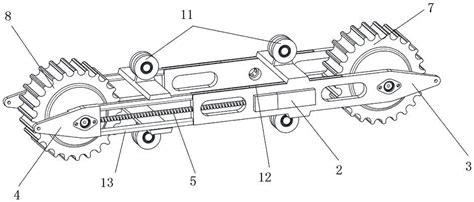 直线驱动轮架伸展式轮履腿复合行走装置的制作方法