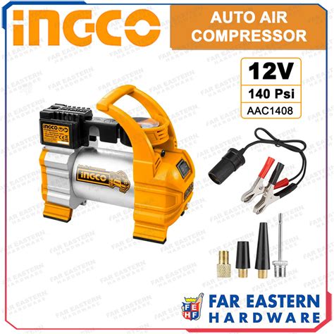 INGCO Auto Air Compressor Tire Inflator AAC1408 12V INPTCD Lazada PH