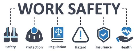 Work Safety Icon Vector Illustration Work Safety Security