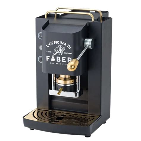 Faber Faber Machine A Cafe A Dosettes Pro Deluxe Mat Black Plaque