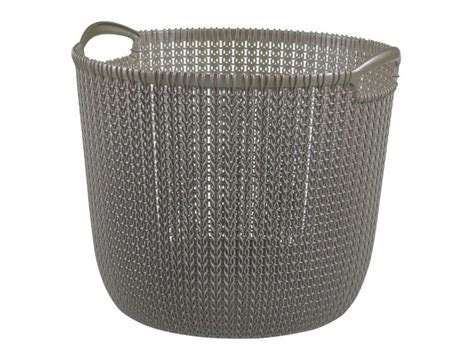 Curver Panier De Rangement Knit Rond L 30 L Marron Conforama