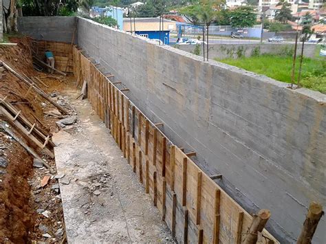 Muros De Arrimo Em Concreto Abm Construtora