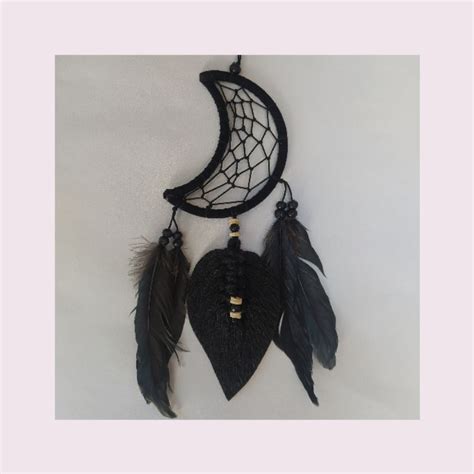 Jual HIASAN DINDING DREAM CATCHER DAUN MODEL BULAN MINI DREAM CATCHER