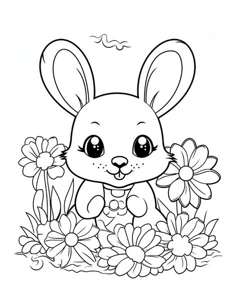 Free Bunny Coloring Pages For Kids