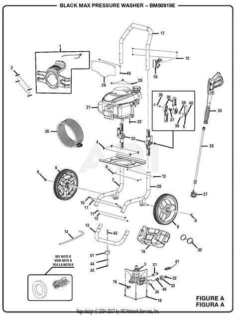 Homelite Bm E Psi Pressure Washer Parts Diagram For Figure A