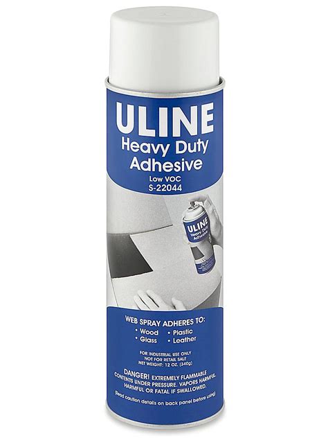 Uline Heavy Duty Spray Adhesive Low Voc 12 Oz S 22044 Uline