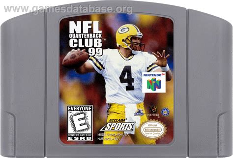 Nfl Quarterback Club 99 Nintendo N64 Artwork Cartridge