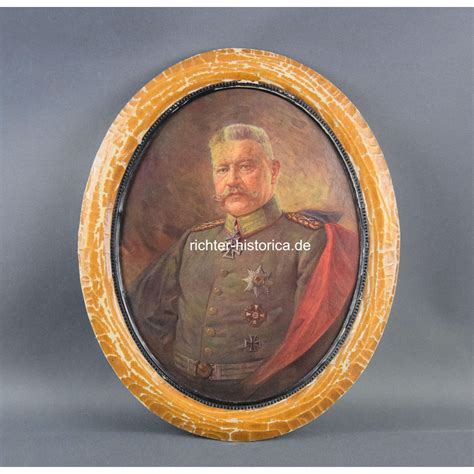 Portrait Von Generalfeldmarschall Paul Von Hindenburg