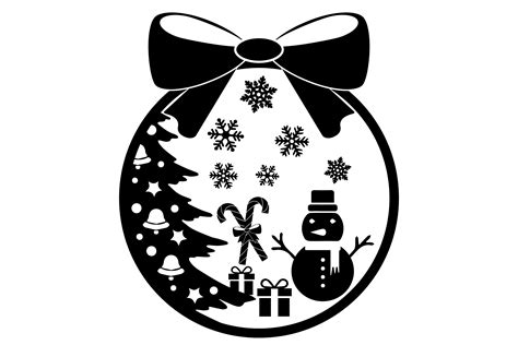 Silhouette Christmas Ball T Graphic By Aekblahareda · Creative Fabrica