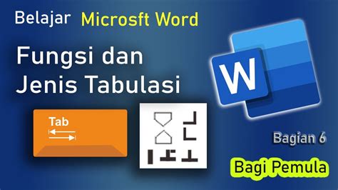 Belajar Microsoft Word Bagi Pemula Fungsi Dan Jenis Tabulasi Cara