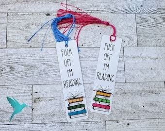 Fuck Off Bookmark Etsy
