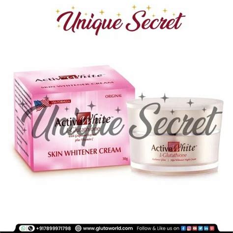 Active White L Glutathione Skin Whitening Cream Soap Packaging Size