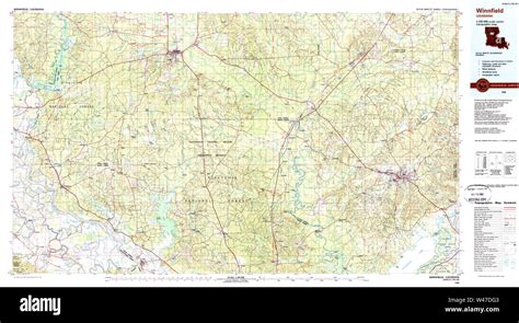 Map of winnfield Cut Out Stock Images & Pictures - Alamy